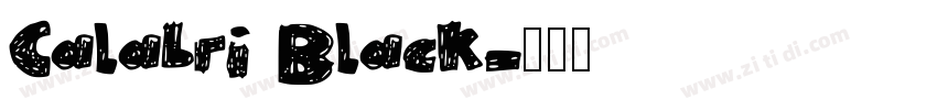 Calabri Black字体转换